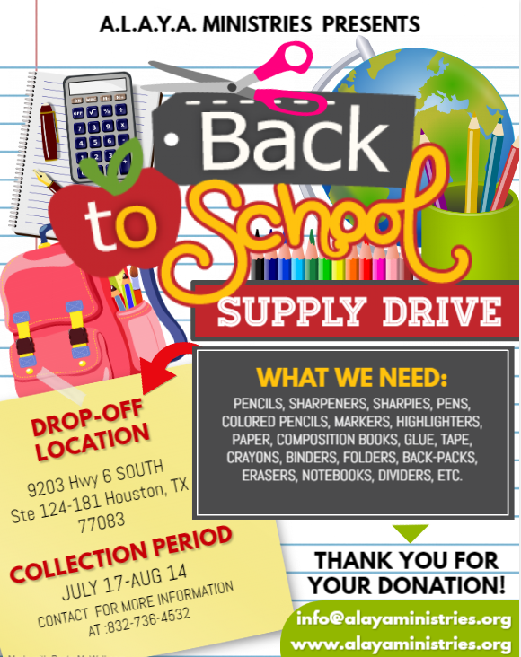 Back To School Supply Drive